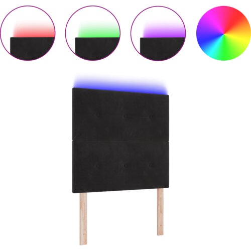  LED Uzglavlje Crno 100 cm Bar&amp;scaron;un Slike