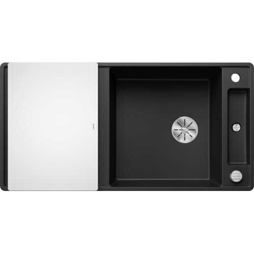 Blanco pomivalno korito AXIA III XL 6 SF InFino SILGRANIT desko steklo, z daljinskim upravljanjem. - ČRNA Cene