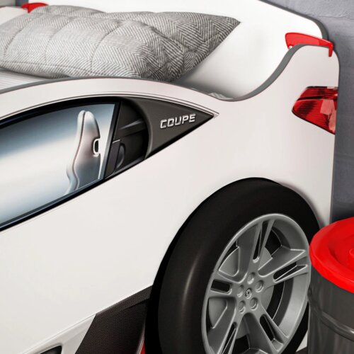 Cilek coupe auto krevet (sa fiokom) beli 90x190 & 90x180 cm ( 20.03.1310.00 ) 20.03.1310.00 Cene