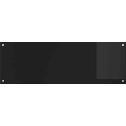  Kuhinjski zid 2 pcs Crna 120 x 40 cm Staklo otporno na udarce Slike