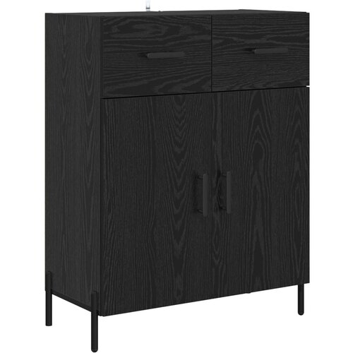  Highboard Crni hrast 69,5 x 34 x 180 cm Konstruirano drvo Slike