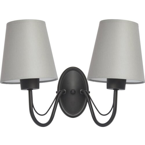  Zidna lampa MALBO 2xE27/15W/230V siva/crna Cene