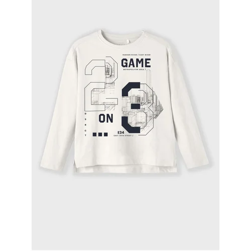 name it White Long Sleeve T-Shirt Vob - Boys