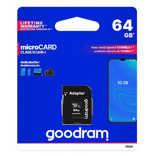  MicroSD memorijska kartica 64GB UHS-I + adapter Slike
