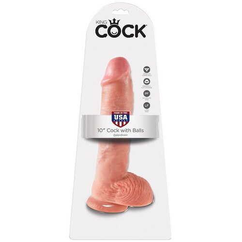 King Cock 10&amp;quot; COCK FLESH WITH BALLS 26.5 CM Slike