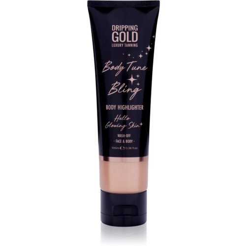 Dripping Gold Luxury Tanning Body Tune Bling kremasti highlighter za tijelo i lice 100 ml Slike