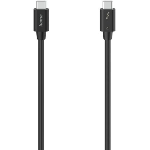Hama Thunderbolt priključni kabel Thunderbolt™ (USB-C®) utikač, Thunderbolt™ (USB-C®) utikač 0.8 m crna 00200659 dvostruko zaštićen, Ultra HD (8K) Thunderbolt™ kabel Cijene