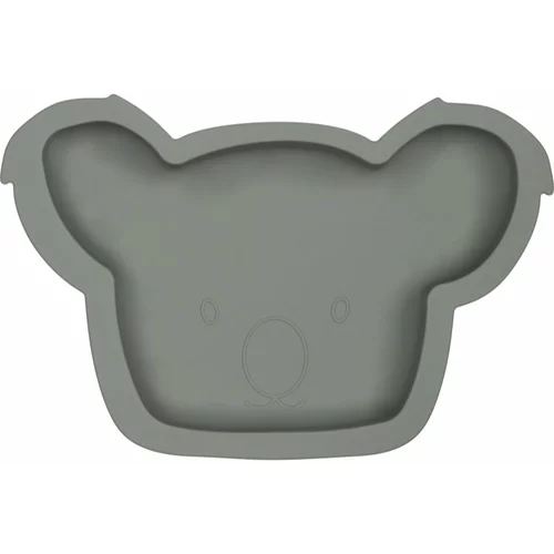Tryco Silicone Plate Koala tanjur Olive Gray 1 kom