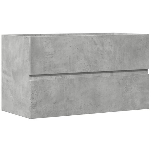Maison Chic Kopalniška viseča omarica - Kopalniške omarice betonsko siva 80x38,5x45 cm inž. les, (21794815) Cene