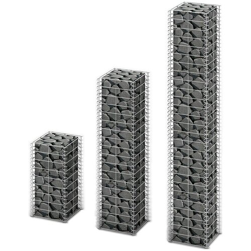 VidaXL Gabion 3 kosi pocinkana žica Slike