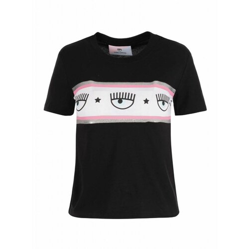 Chiara Ferragni crna pamučna ženska majica sa "eye" logom  72CBHT15CJT00-899 Cene