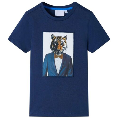  Dječja majica kratkih rukava tamnoplava 92 Slike