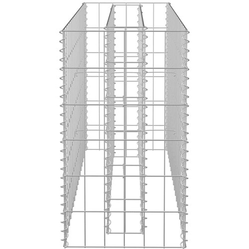  Gabionska sadilica od pocinčanog čelika 90 x 30 x 60 cm Slike