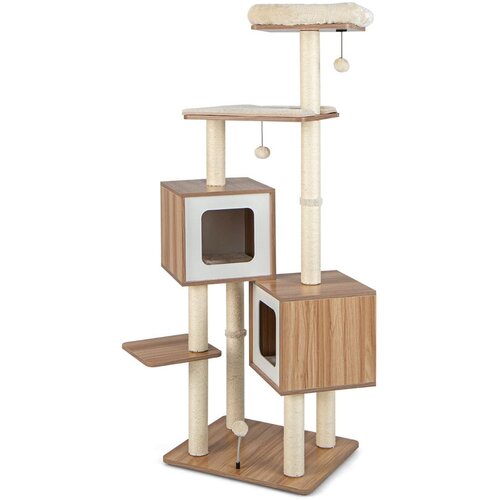 Costway Praskalnik za mačke iz sisala Mačja hi&scaron;a Lair 163 cm, (5000300786) Cene