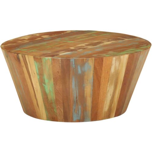 vidaXL Klubska mizica Ø65x31 cm trden predelan les Cene