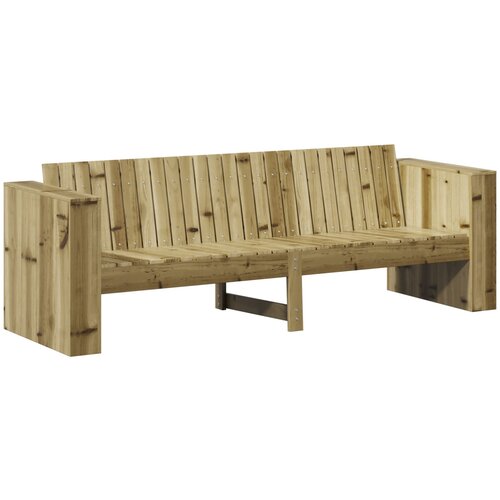 vidaXL Vrtni kavč 3-sedežni 185.5x60x62 cm iz impregnirane borovine Cene