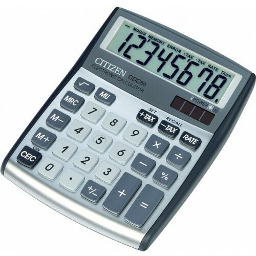 Stoni kalkulator Citizen CDC-80 srebrna Cene