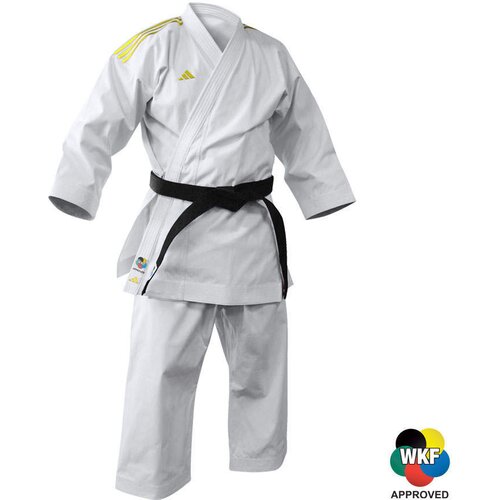 PrideShop Karate Kata kimona Adidas - Shori Premier League WKF - Bela z zlatimi črtami , 175 Cene