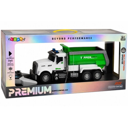  Remote Controlled RC Tipper Truck with Movable Box Green 1:14 Slike