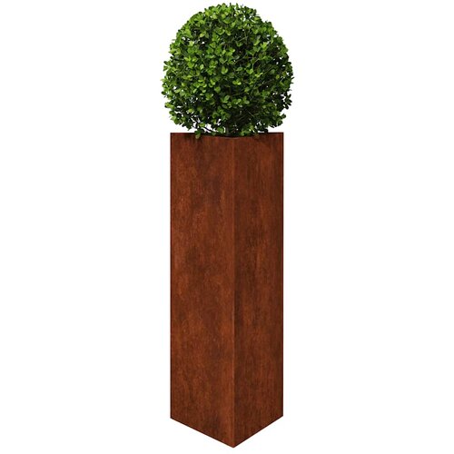 Vrtne sadilice 2kom trokutasta 30x26x75cm Pohabani čelik Slike