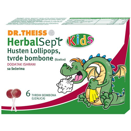 Dr. Theiss herbal sept kids lizalica protiv kašlja, 6 kom Cene