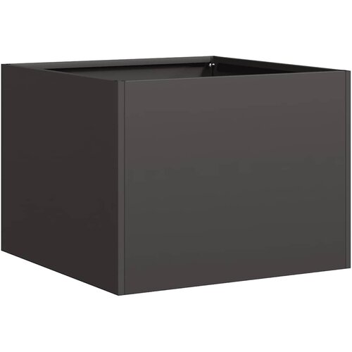 Maison Chic Cvetlični Lonec - Cvetlično korito črn 40x40x30 cm Jeklo, (21789130) Cene
