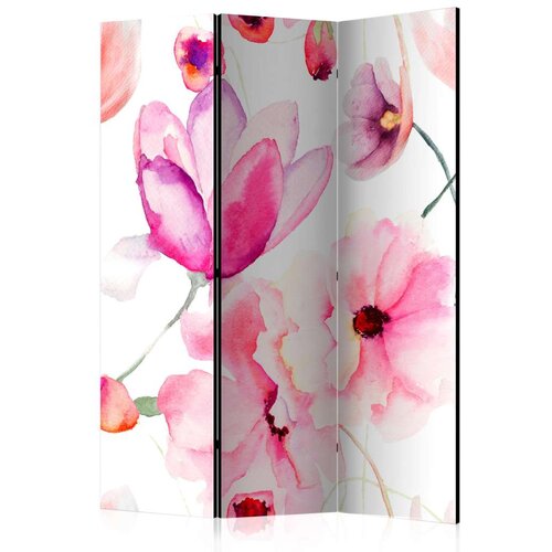  Paravan u 3 dijela - Pink Flowers [Room Dividers] 135x172 Slike