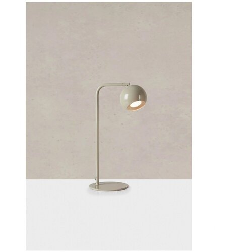 Marksl&amp;ouml;jd Sivo-bež namizna svetilka s kovinskim senčilom (vi&amp;scaron;ina 39,5 cm) Pop &amp;ndash; Slike
