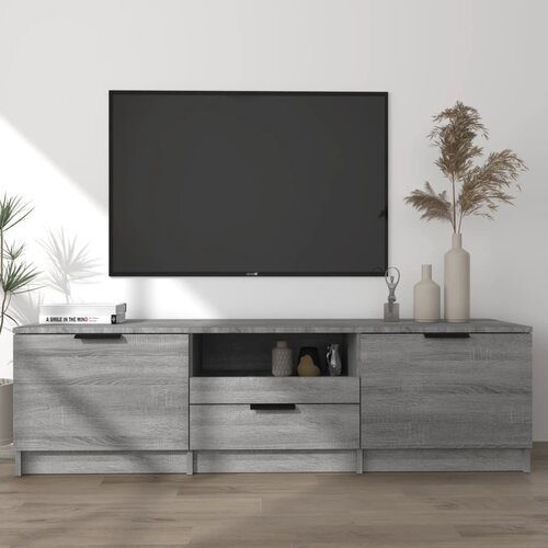 The Living Store TV omarica siva sonoma 140x35x40 cm konstruiran les - TV Omarica, (21375873) Slike