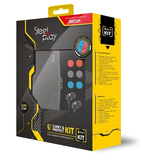 Steelplay Set 11-u-1 za zaštititi Nintendo Switch + 2 dodatne maske, (ACC-0389)