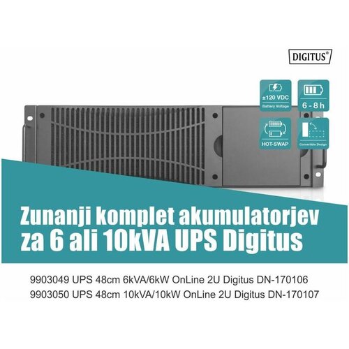 Digitus UPS 48cm akumulatorski komplet za 6-10kVA UPS DN-170 Slike