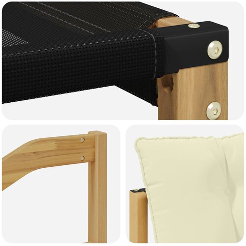  Set vanjskih sofa 7 kom. Bijela i krem Smeđa 245 x 126,5 x 73 cm Slike