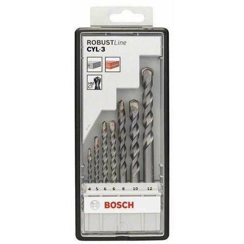 Bosch 7-delni Robust Line set burgija za beton CYL-3 2607010545/ 4; 5; 6; 6; 8; 10; 12 mm Slike