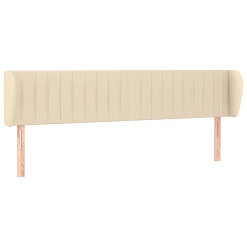 Maison Chic vzglavna omarica - nočna omarica - posteljna omarica z u&scaron;esi krem 183x23x78/88 cm blago, (21713383) Cene