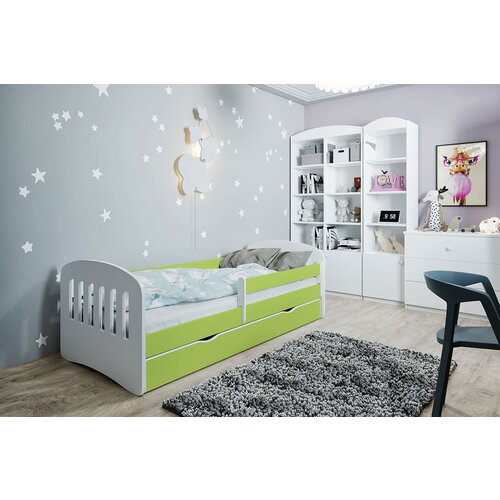 HAPPYKIDS DJEJI KREVET EMA 180X80 (VIE BOJA)-Bijela/Zelena Slike