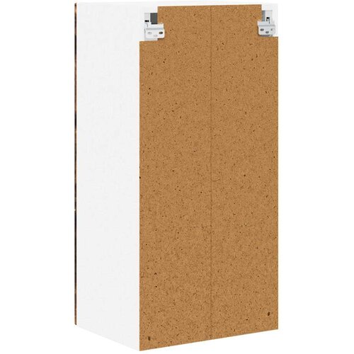  Zidni stakleni ormarić 2 pcs Dimljeni hrast 40 x 31 x 80 cm Slike
