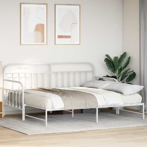  Krevet na kat Bijelo 100 x 190 cm Čelik s prahom premazan Slike