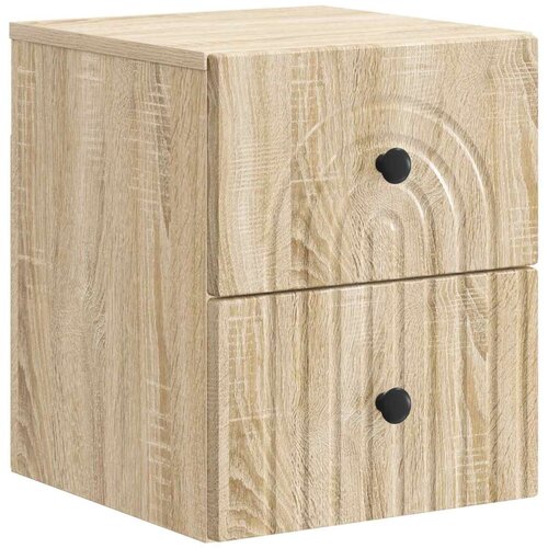  Stenski nočni omarici s predalom Sonoma hrast 33 x 34,5 x 40 cm, (5000209842) Cene