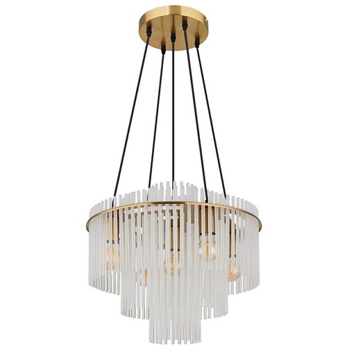 Globo 15698H1M - Luster na sajli GORLEY 5xE27/60W/230V zlatna Slike