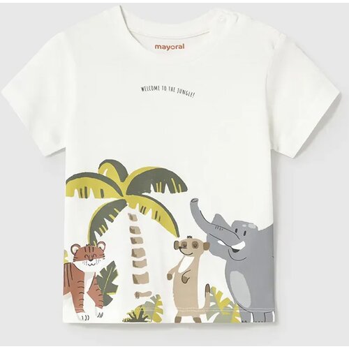 Mayoral majica s kratkimi rokavi jungle cream Cene