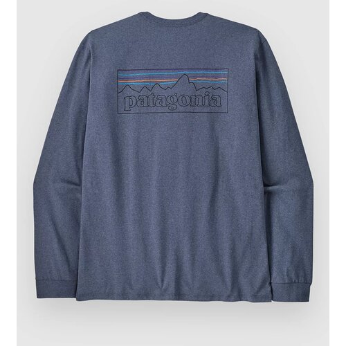 Patagonia P-6 Logo Responsibili Majica z dolgimi rokavi p / 6 outline / current blue Cene