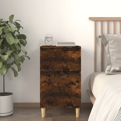 The Living Store Nočna omarica dimljen hrast 40x35x70 cm - Nočna Omarica, (21434852) Cene