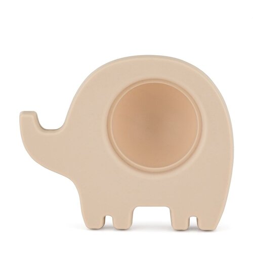 Petite&amp;amp;Mars Silikonska pop up grickalica za zube Elephant Edwin 6 m+, Dusty Rose Slike
