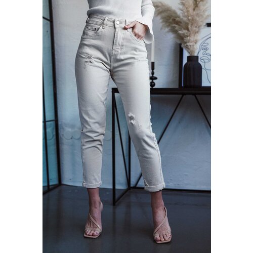 Beloved Candace mom-fit hlače Cene