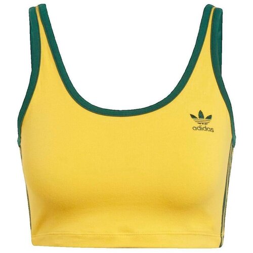 Adidas Topi &amp;amp; Bluze Top 3-Stripes jaune Rumena Slike