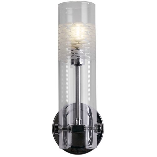 Searchlight Scope Stenska svetilka za kopalnico, krom, prozorno jedkano steklo, (22100635) Slike