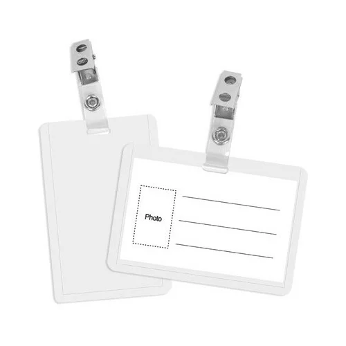 Forpus Identifikacijska kartica s clip sponko 90 x 55 mm, vertikalna