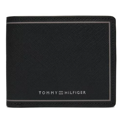 Tommy Hilfiger Velika moška denarnica Th Central Cc And Coin Črna
