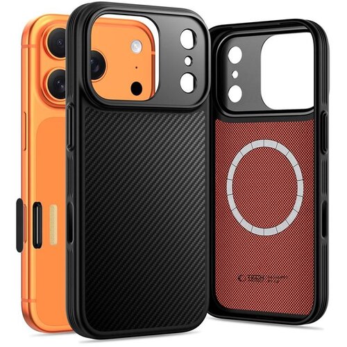 POSNETI MEDIJI OVITEK TECH-PROTECT KEVLAR ARAMID ZA IPHONE 17 PRO MAX MAGSAFE ČRNEGA OBLIKOVALCA, (5000259675) Cene