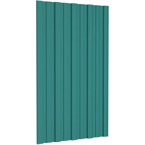 Krovni panel 12 pcs Zelena 80 x 45 cm Pocinčani čelik Cijene